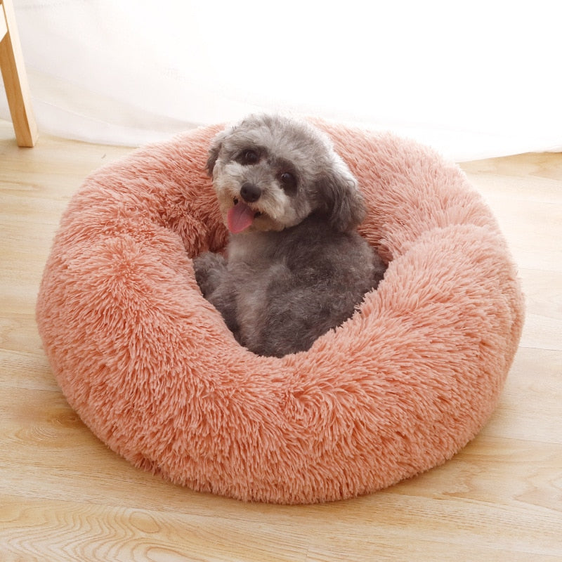 Round Fluffy Pet Bed