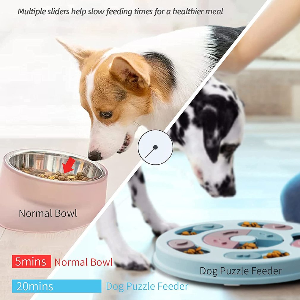 Dog Puzzle, Slow Feeder Dog Bowl