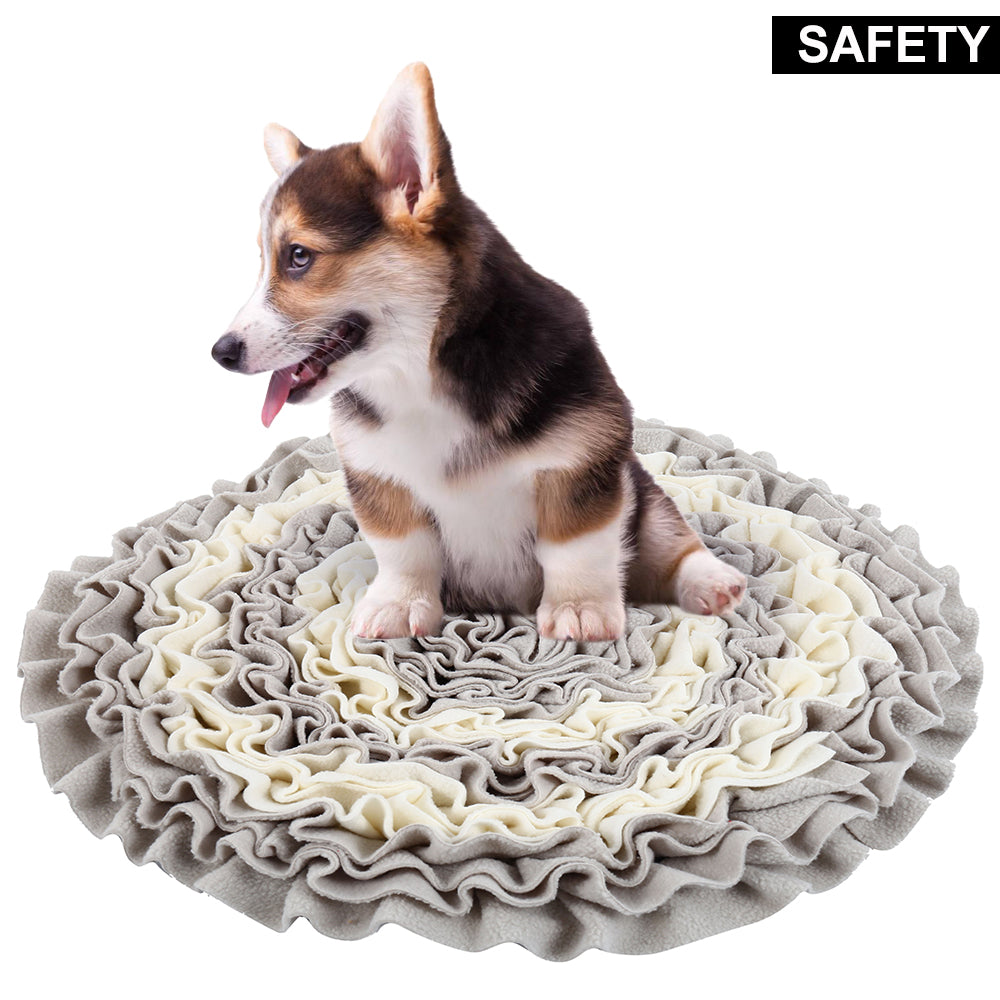 Dog Round Sniffing Training Mat, Washable