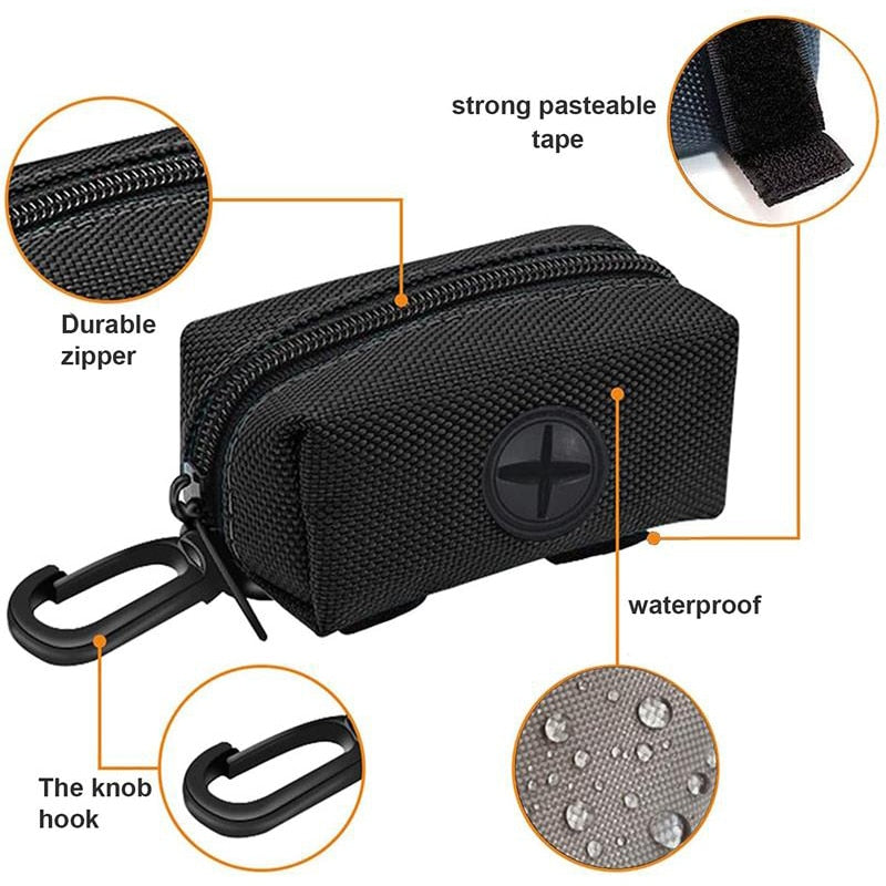 Poop Bag Dispenser with Leash Attachment