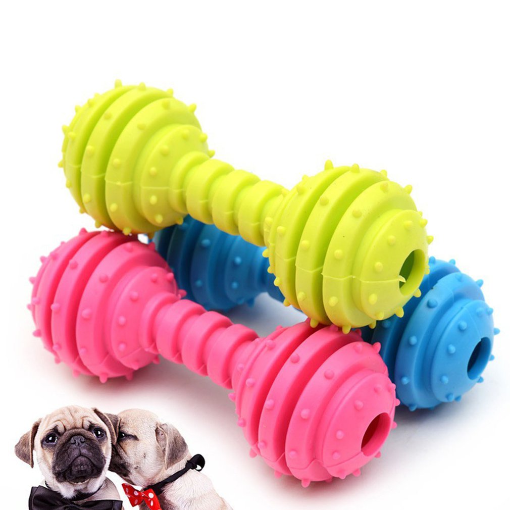 Dumbbell Shape Dog Squeaky Toy