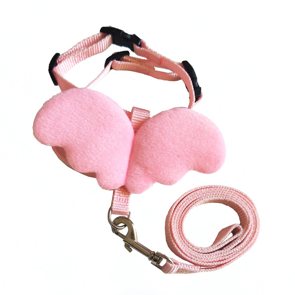 Cute Leash and Harness Set for Small - Angel Wings