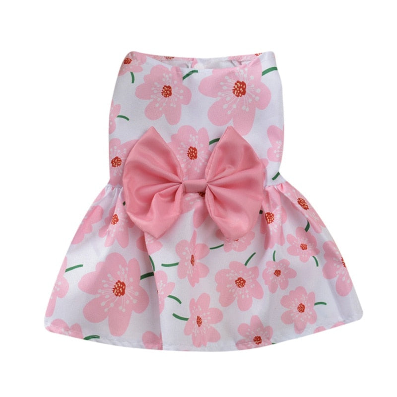 Cute Summer Floral Pet Dress
