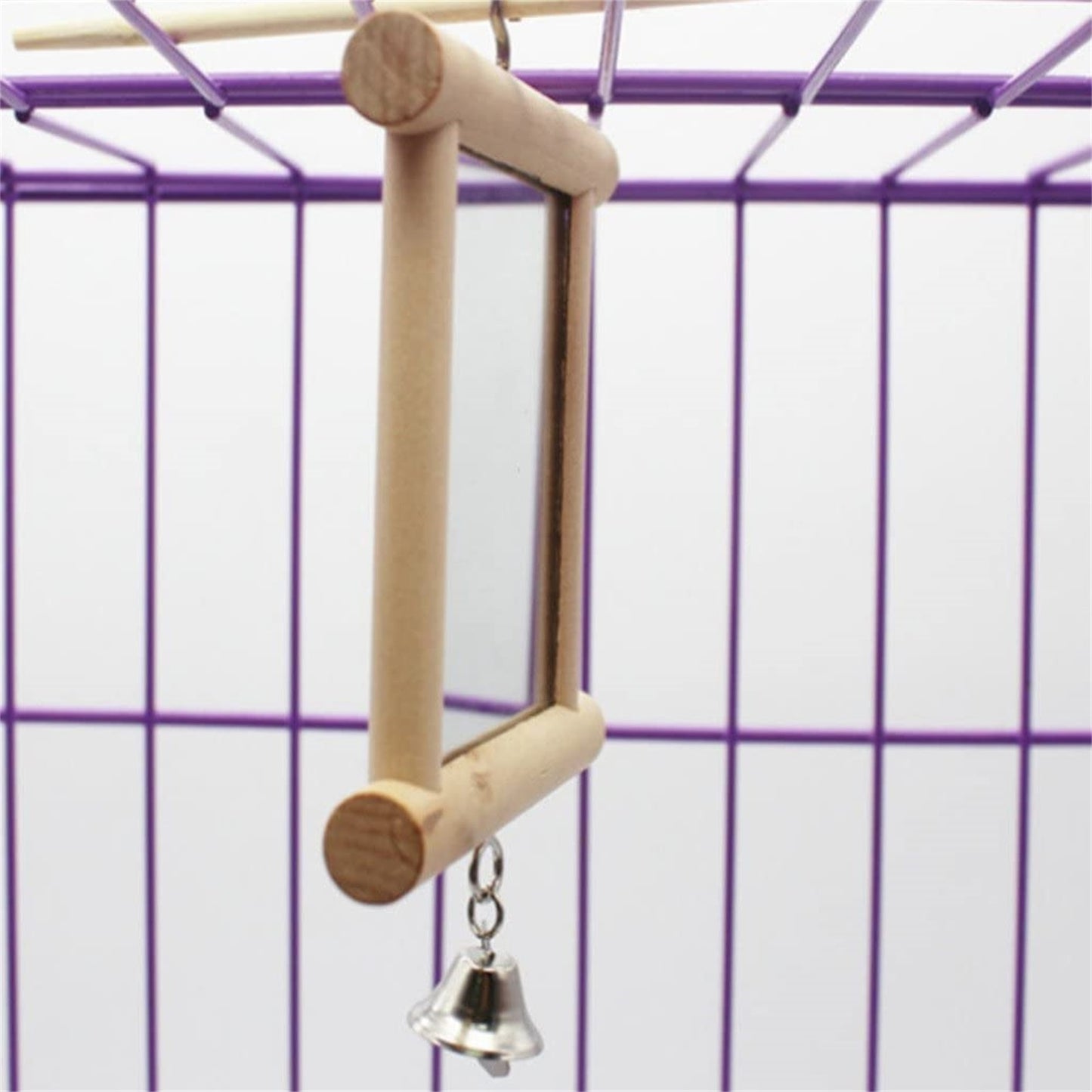 Bird Mirror With Bell