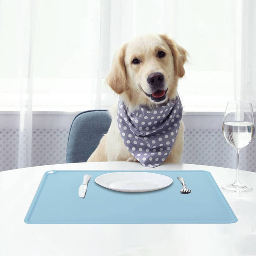 Easy Clean Waterproof Non-slip Pet Food Mat