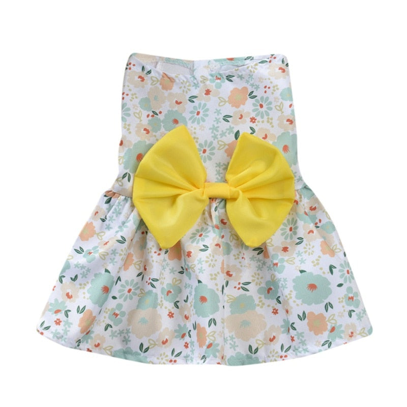 Cute Summer Floral Pet Dress