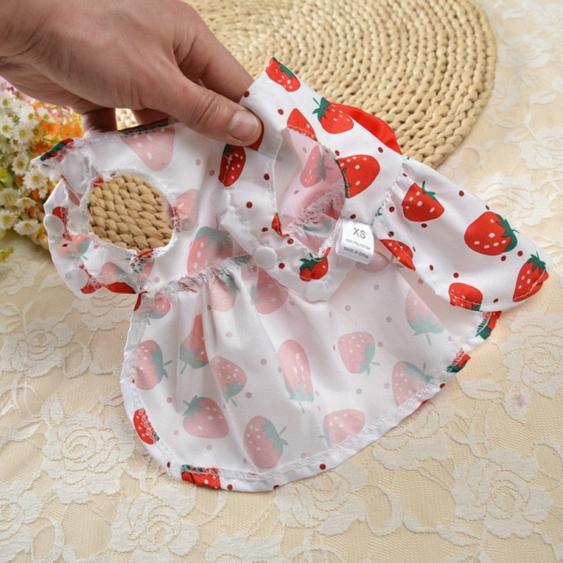 Cute Summer Floral Pet Dress