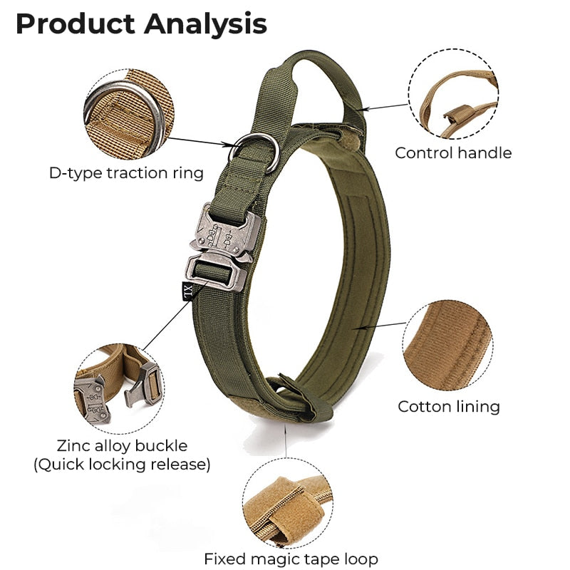 Durable Tactical Dog Collar