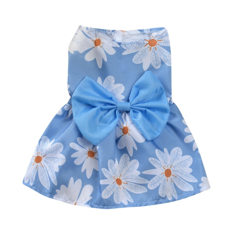 Cute Summer Floral Pet Dress
