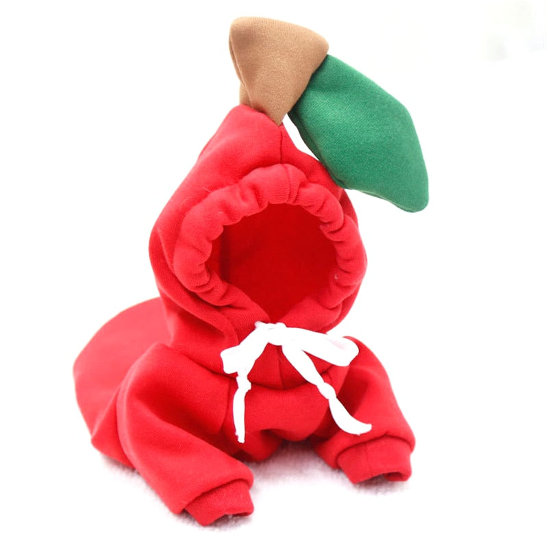 Cute Fruit Pet Clothes - Warm Fleece Costume