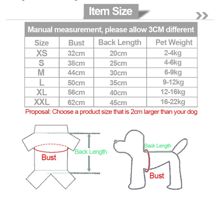 Cute Fruit Pet Clothes - Warm Fleece Costume