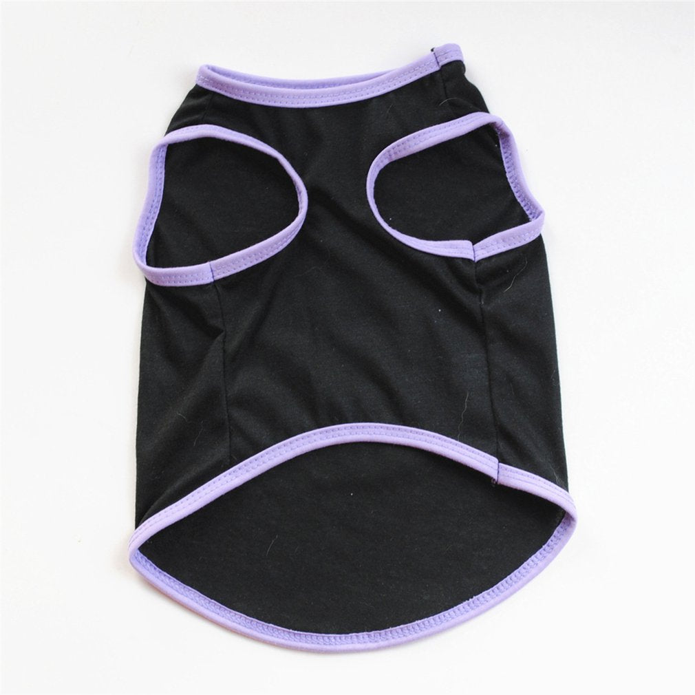 Dog Cotton Breathable Black T-Shirt