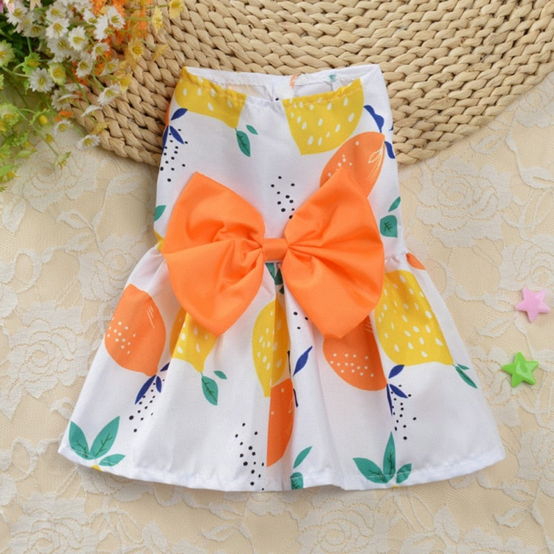 Cute Summer Floral Pet Dress