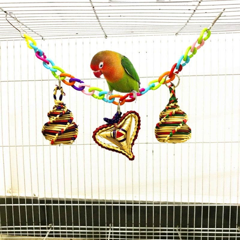 Colorful Acrylic Hanging Toy for Birds