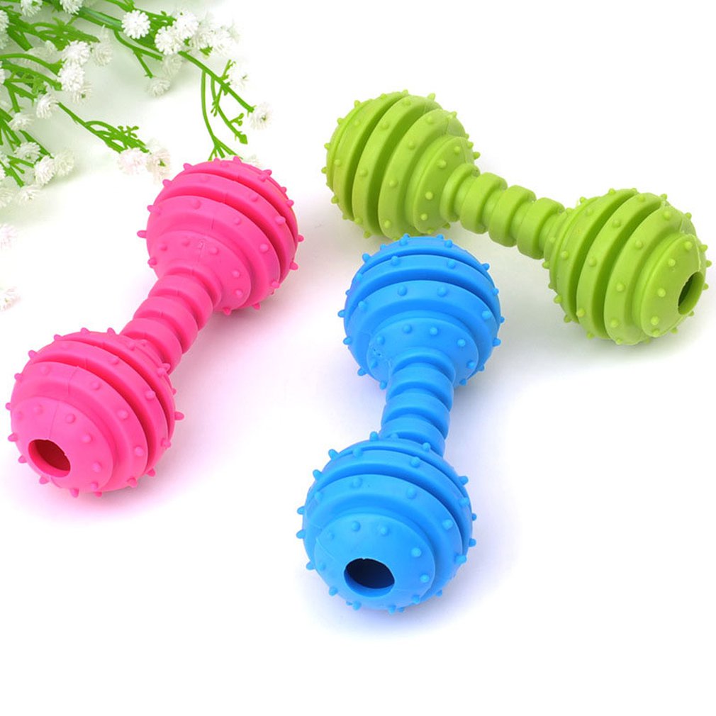 Dumbbell Shape Dog Squeaky Toy
