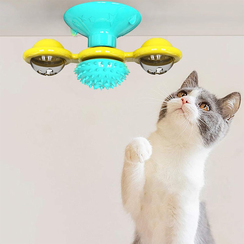 Interactive Spinning Cat Toy