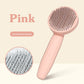 Pet Brush/Comb with Self Cleaning Button