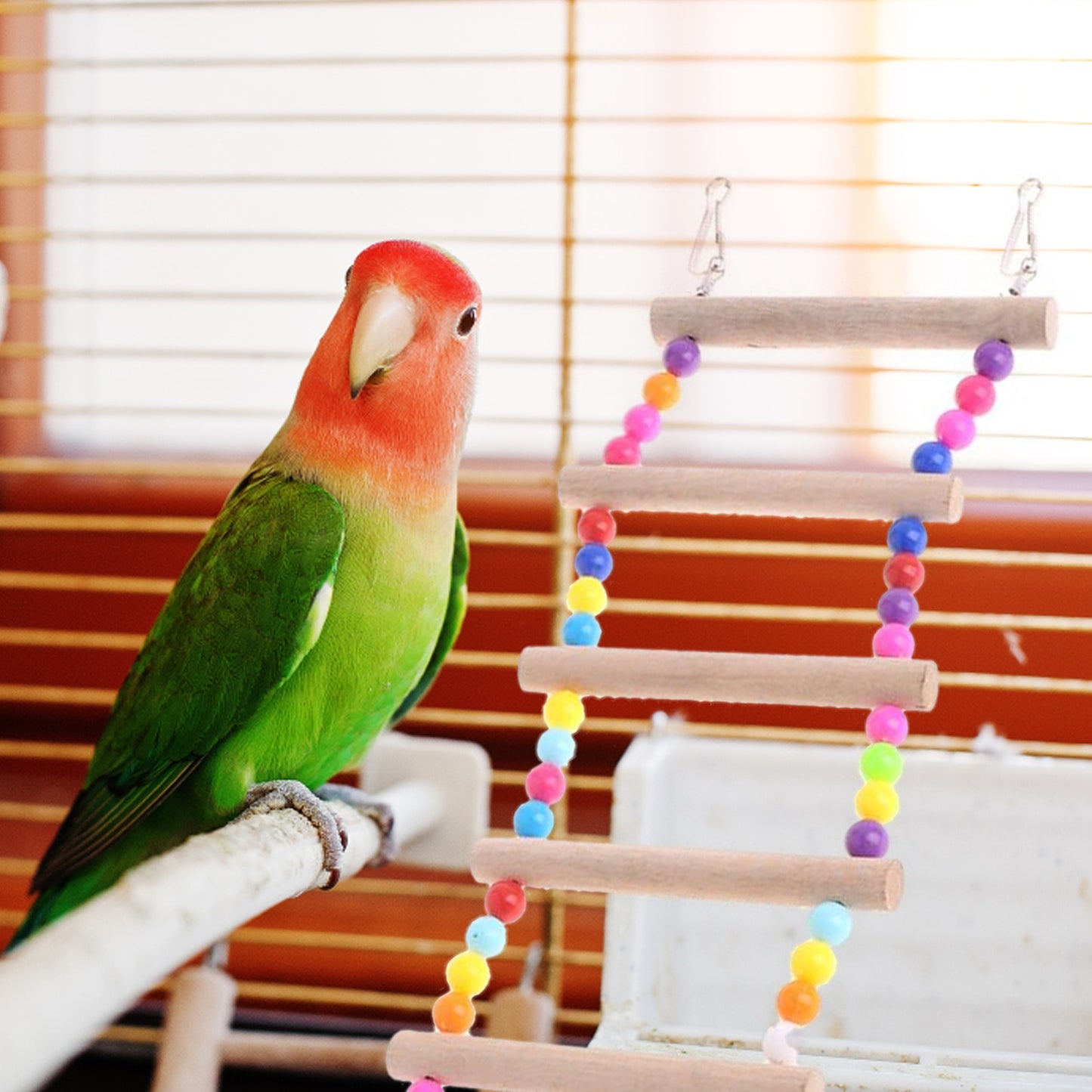 Bird Toys, Wooden Hanging Ladder or Bridge