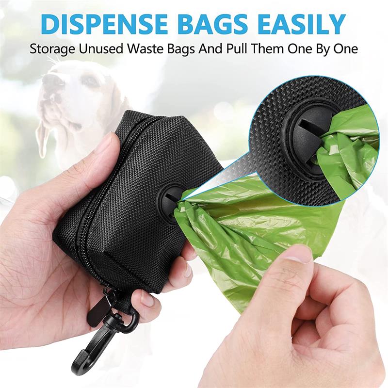 Poop Bag Dispenser with Leash Attachment