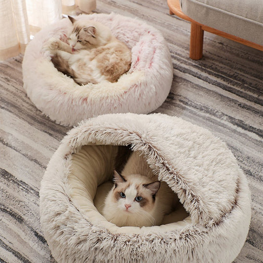Pet Bed, Round Plush
