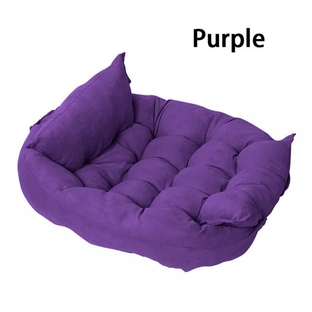 Foldable Super Soft Pet Bed With Pillow