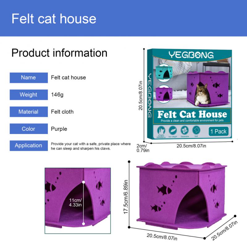 Felt Cloth House For Cat