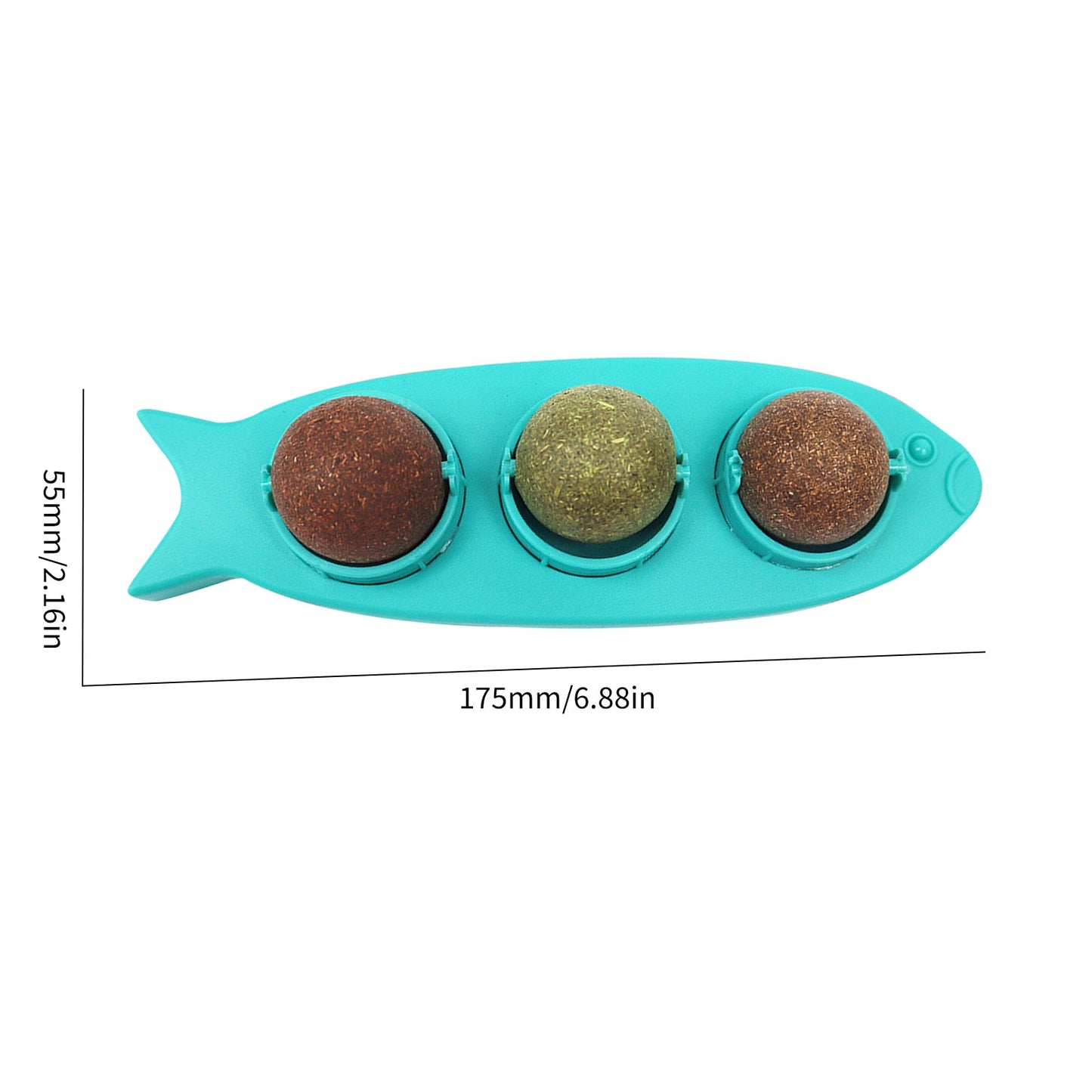 3-in-1 Spinning Mint Balls for Cat Teeth Health